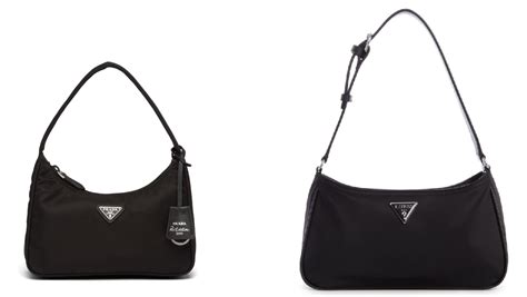 prada logo vs guess logo|guess Prada fabric.